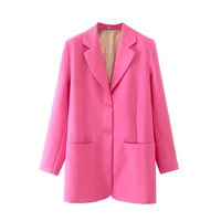 2021 autumn women fashion single breasted blazer ladies sexy jackets coat elegant female chic suits loose girls casual top