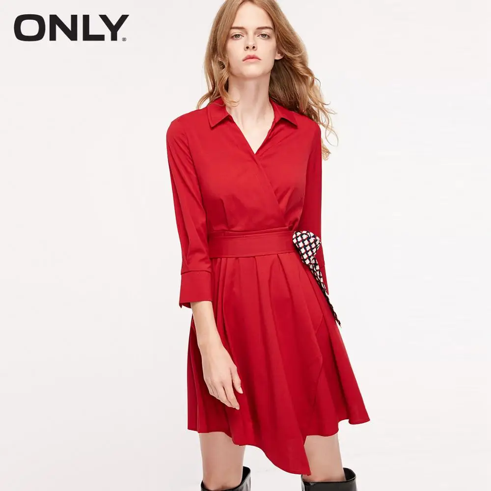 Только в том случае Для женщин v образный вырез 3/4 рукава подчеркивающей