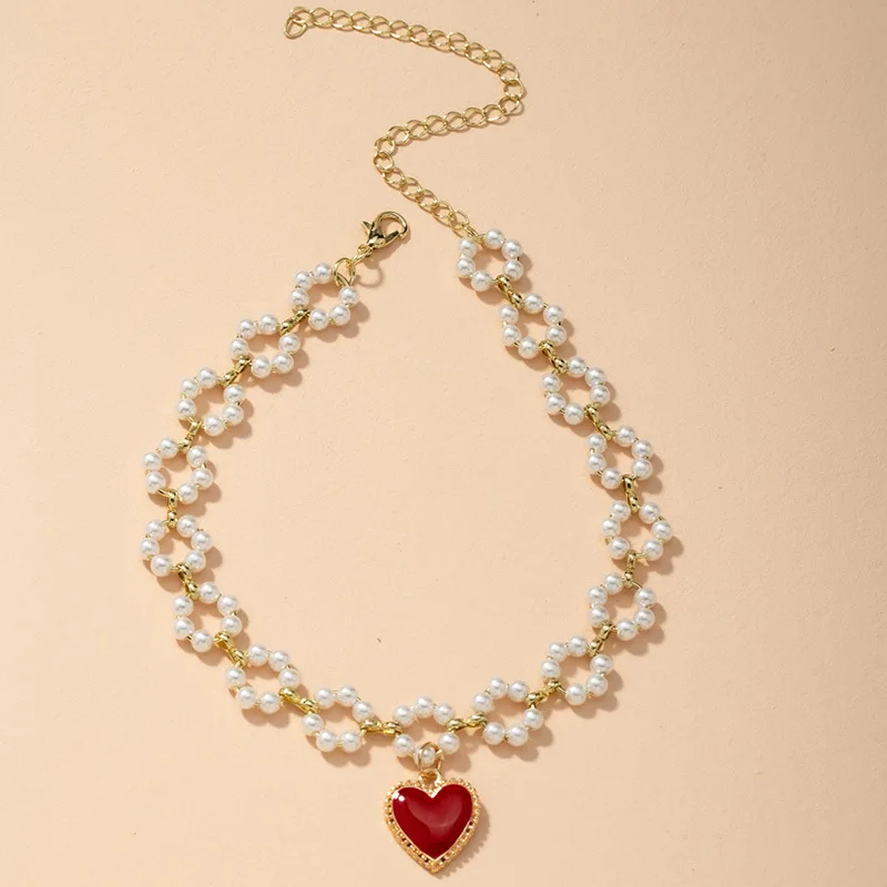 

Простое Ожерелье с полым жемчугом и цветком для женщин, ожерелье с подвеской из искусственного жемчуга, роскошное ожерелье, украшения для в...