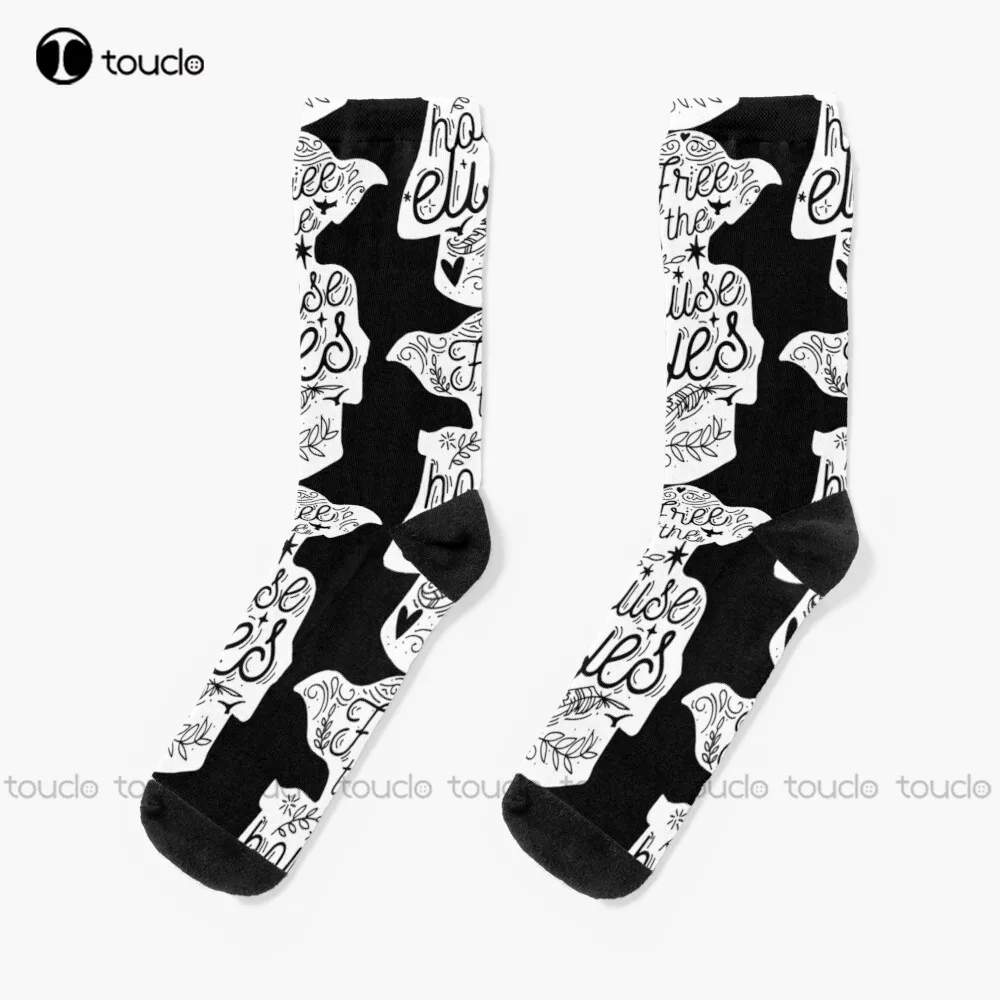 Magic Cute House Elf Socks Cute Socks Unisex Adult Teen Youth Socks Personalized Custom 360° Digital Print Hd High Quality