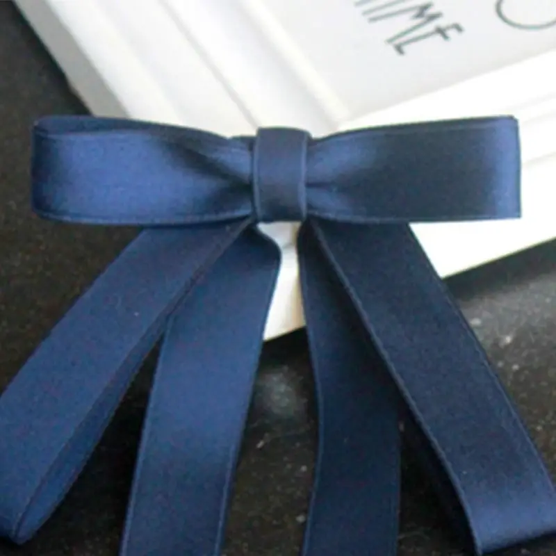 Винтажная Длинная лента брошь для галстука-бабочки с треугольником стразами