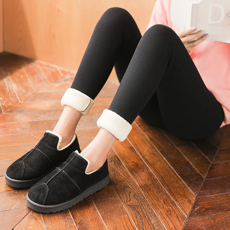 NORMOV женские черные теплые леггинсы зимние обтягивающие плотные повседневные