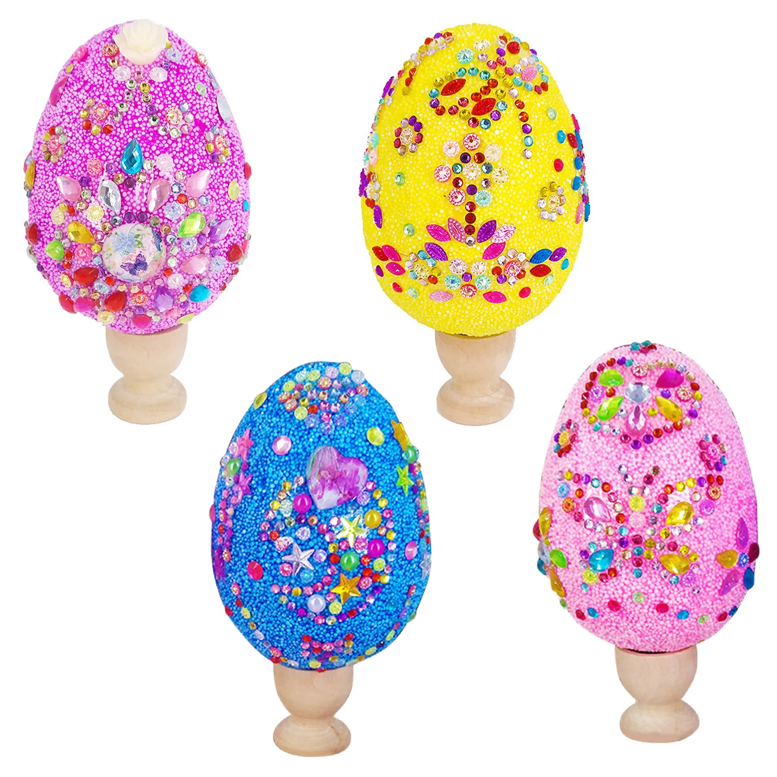 

Easter Egg Children's Handmade Material DIY Making Toys Creative Egg Painting Snow Mud Decoration Set