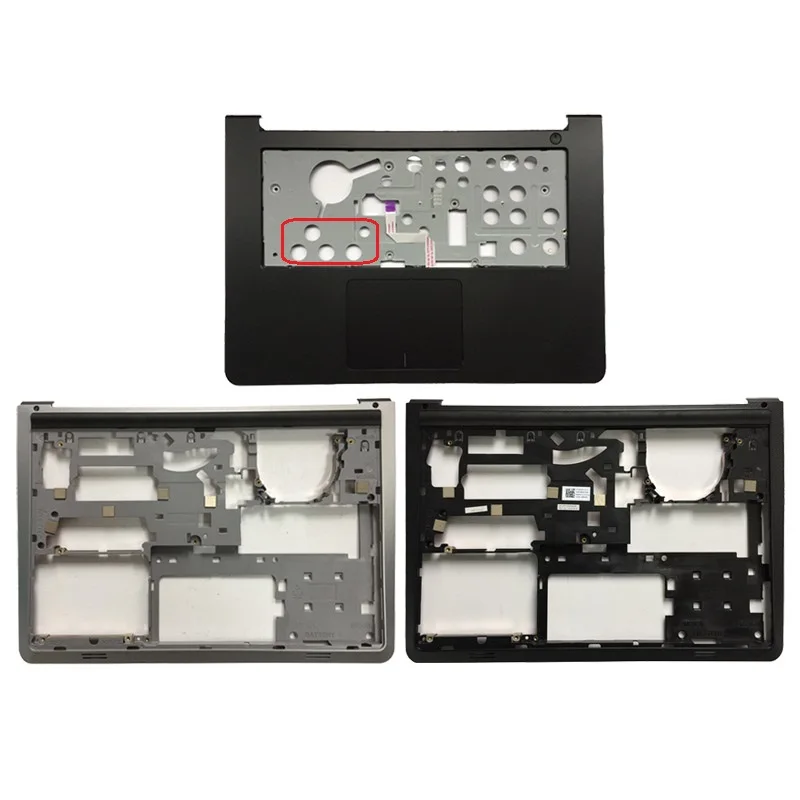 

New laptop shell For Dell Inspiron 14 5000 5447 5445 5448 Palmrest Upper with Touchpad/90% New bottom case cover
