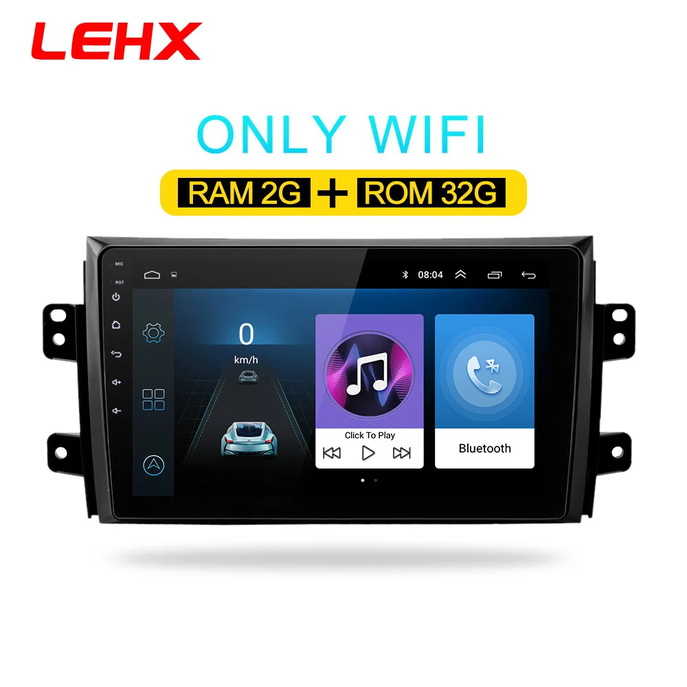 LE-SX4-32G-1 LEHX 2.5D ips экран Автомобильный Радио плеер для Suzuki SX4 2006 2007 2008-2011 2012 2Din Android 8,1 Мультимедиа gps навигационный плеер - Цвет: LE-SX4-32G-1