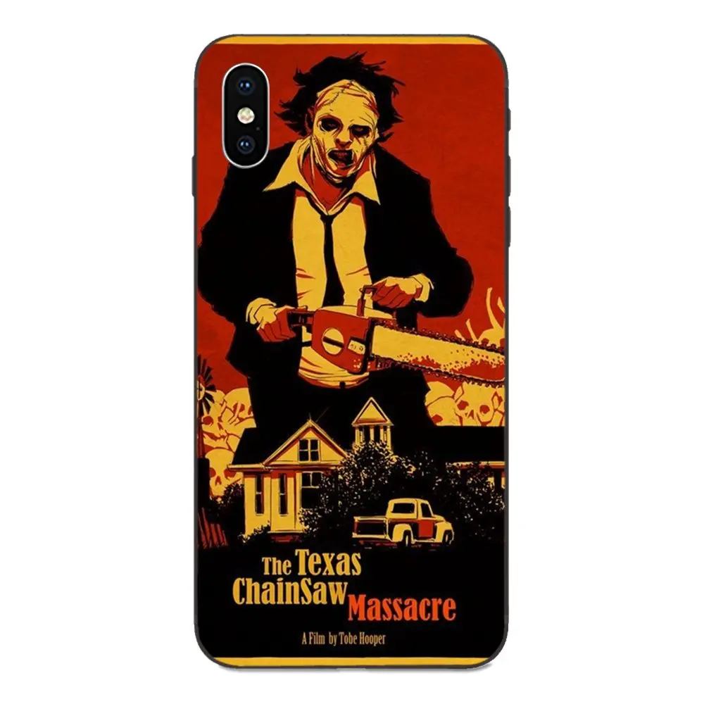 Мягкие чехлы для сотовых телефонов Apple iPhone 11 X XS Max XR Pro 4 6 6S 7 8 Plus Техасская цепная