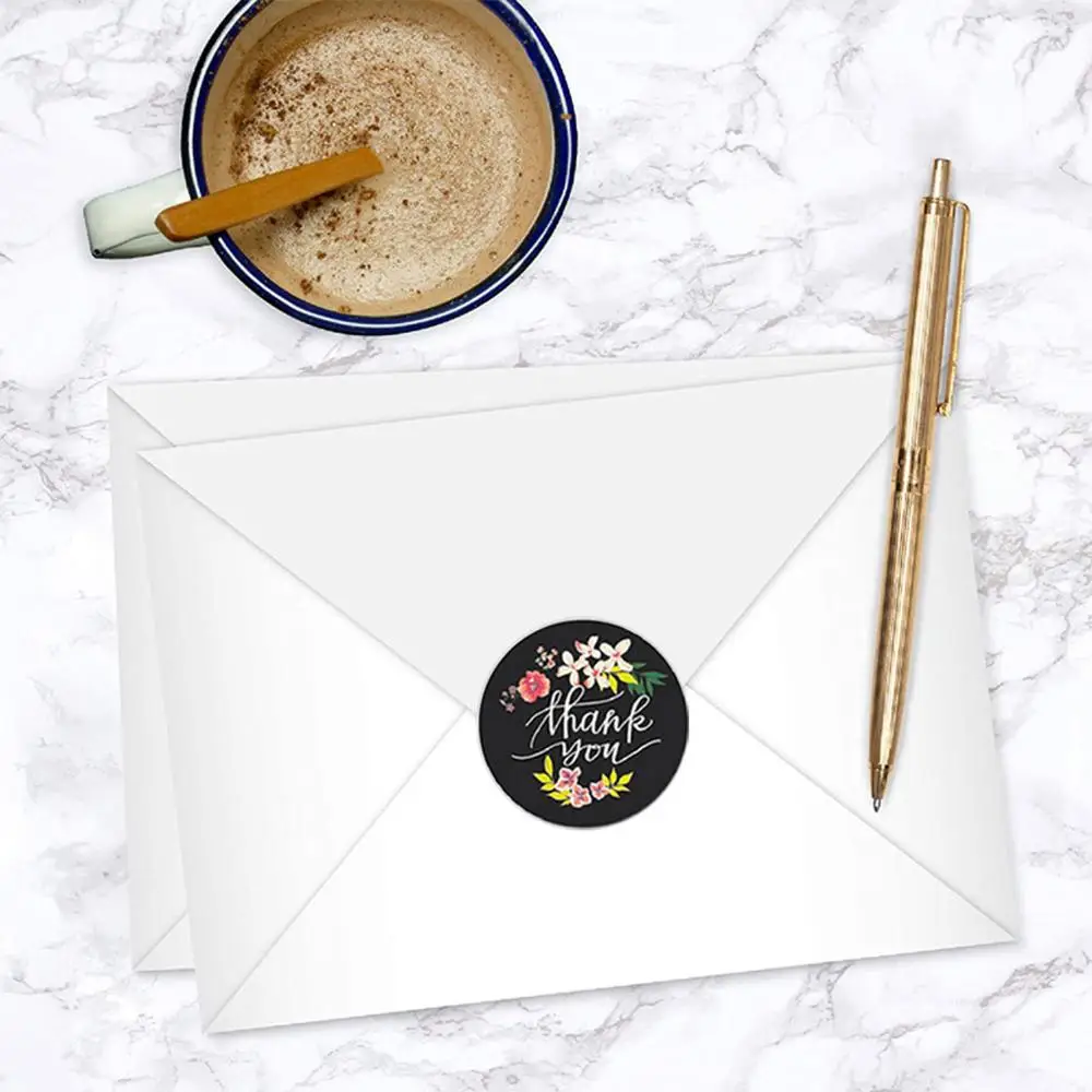

Gift Sealing Stickers 500pcs Thank you Love Design Diary Scrapbooking Stickers Festival Birthday Party Gift Decorations Labels