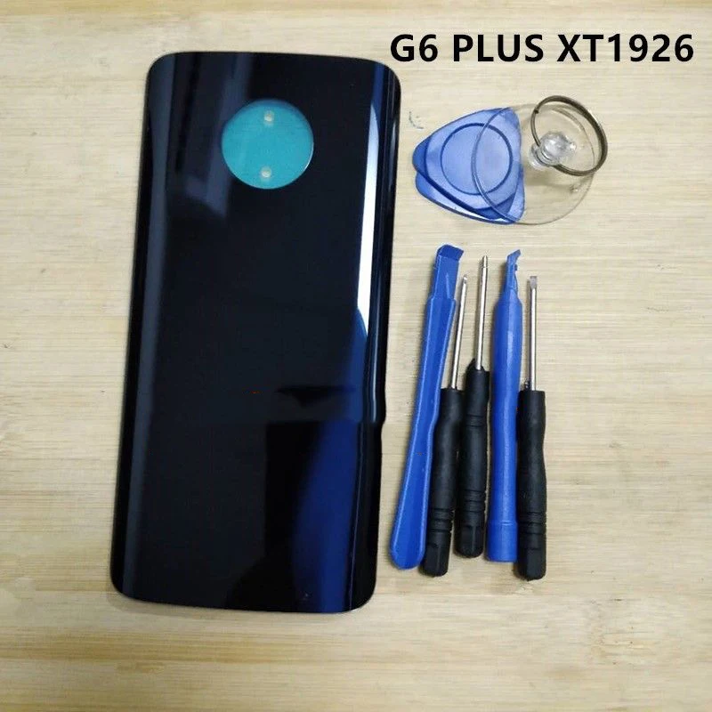 Для Motorola Moto G6 стеклянный батарейный чехол для двери Задняя крышка Запасные части для Motorola Moto G6 Plus XT1926-7 XT1926-6