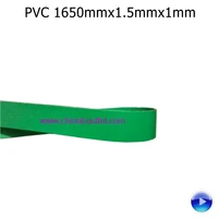 12pcs 1650mmx1 5mmx1mm pvc plastic bag side sealing machine belt rubber conveyor belt size