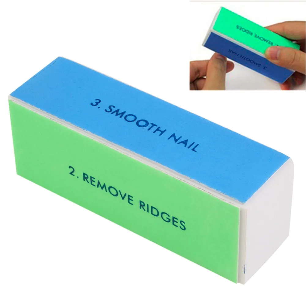 4 шт./партия для женщин Красота акриловый дизайн ногтей советы буферная Полировка