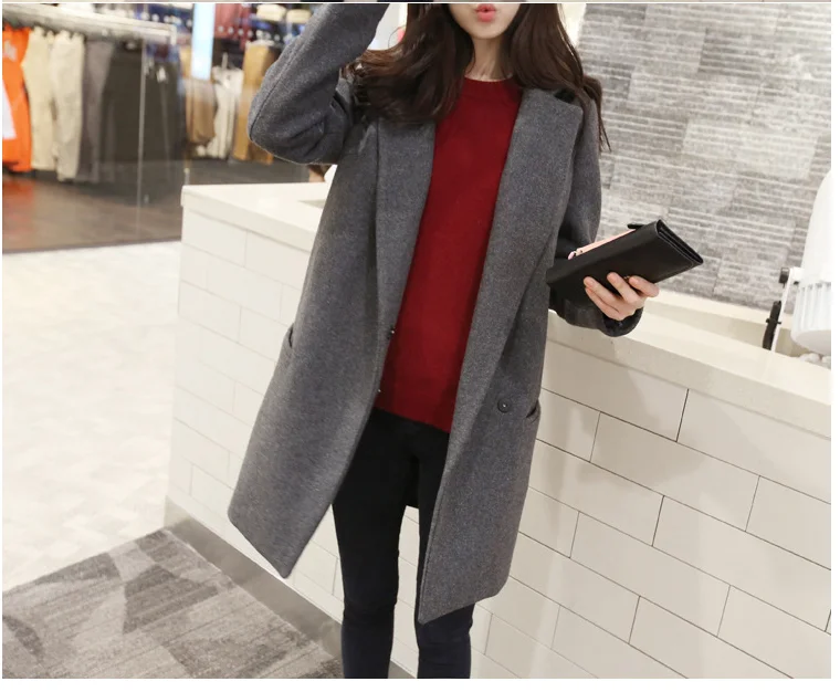 Женский блейзер для девушек длинный лаконичный костюм хлопковая длинная одежда