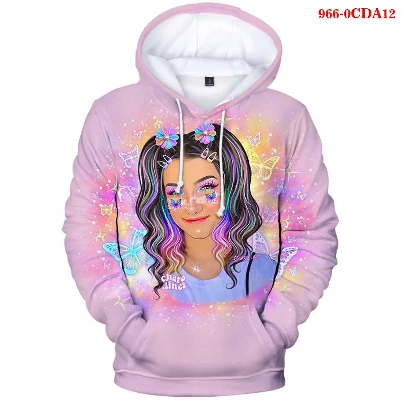 

Charli D'Amelio Hoodies Autumn Women streetwear Sweatshirt Male Harajuku 3d Hooded Pullovers Men Clothing Boys Sportswear