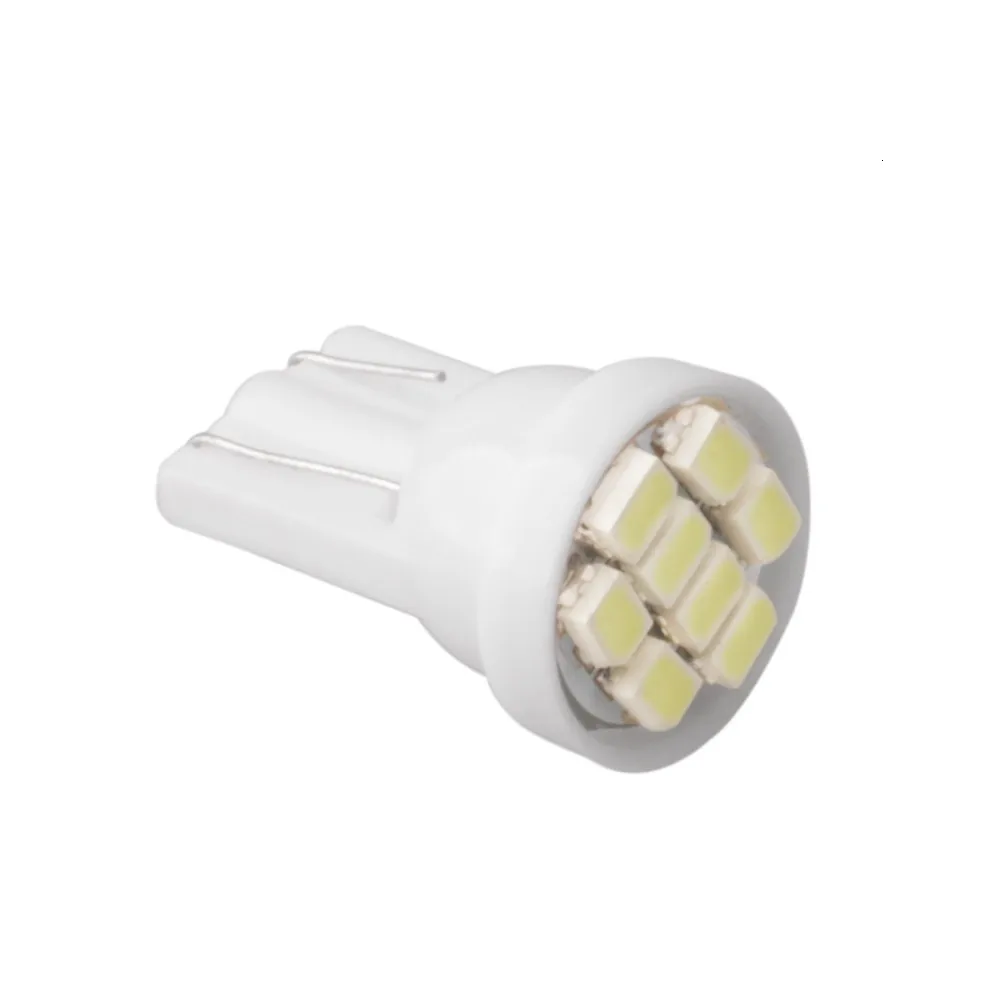 10 шт. белый светодиод T10 8 smd 8 светодиодов 8SMD 2835 Автомобильные светодиодные 194 158 168 192 W5W 3020smd супер яркий Авто светодиодное освещение автомобиля на танкетке