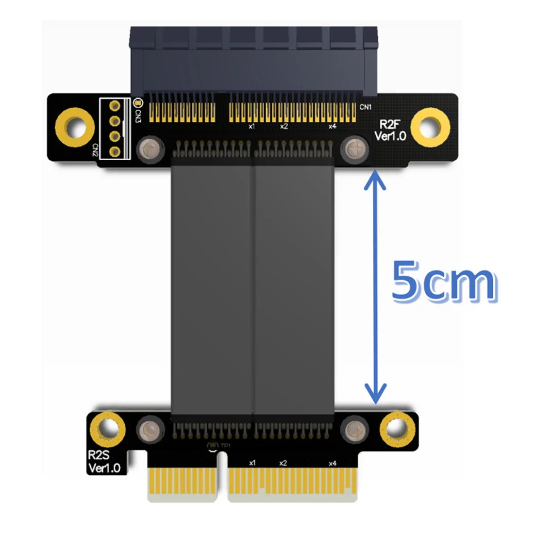 Удлинительный кабель PCIe 3 0x4 Male to Female PCI Express Gen3 32G/bps материнская плата графическая