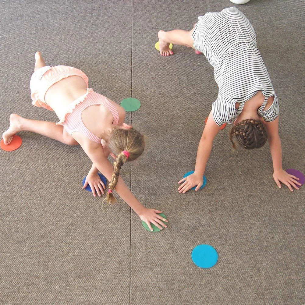 6 цветов школьный пол Дошкольный круглый учебный тег игрушки спортивный детский