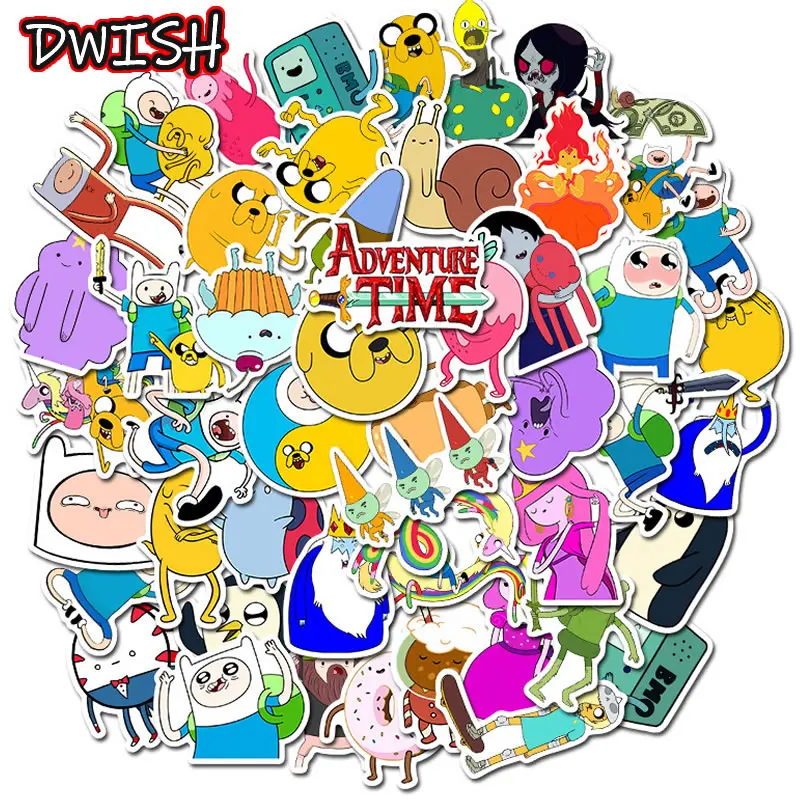 10/30/50 шт в наборе с рисунком из мультфильма Время приключений Детские Стикеры s