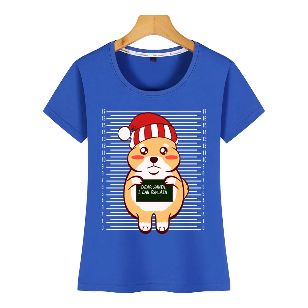 Женская футболка с изображением котенка милого Санты я могу объяснить