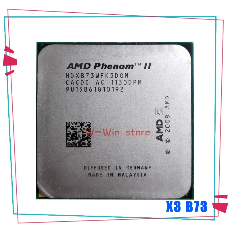 Трехъядерный процессор AMD Phenom II X3 B73 2 8 ГГц HDXB73WFK3DGI HDXB73WFK3DGM разъем AM3 | Компьютеры и
