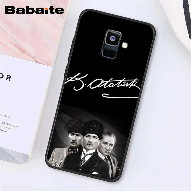 A16 Babaite Turkey Mustafa Kemal Ataturk Phone Case For Samsung Galaxy A7 A50 A70 A8 A3 A6 A6Plus A8Plus A9 - Цвет: A16