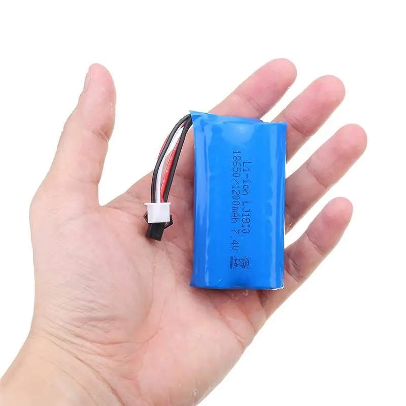 LeadingStar HS 18650 7.4V 1200mAh 25C 2S Li-ion Battery Anti-Reverse Plug for 18301/18302 18311/18312 Rc Car | Игрушки и хобби