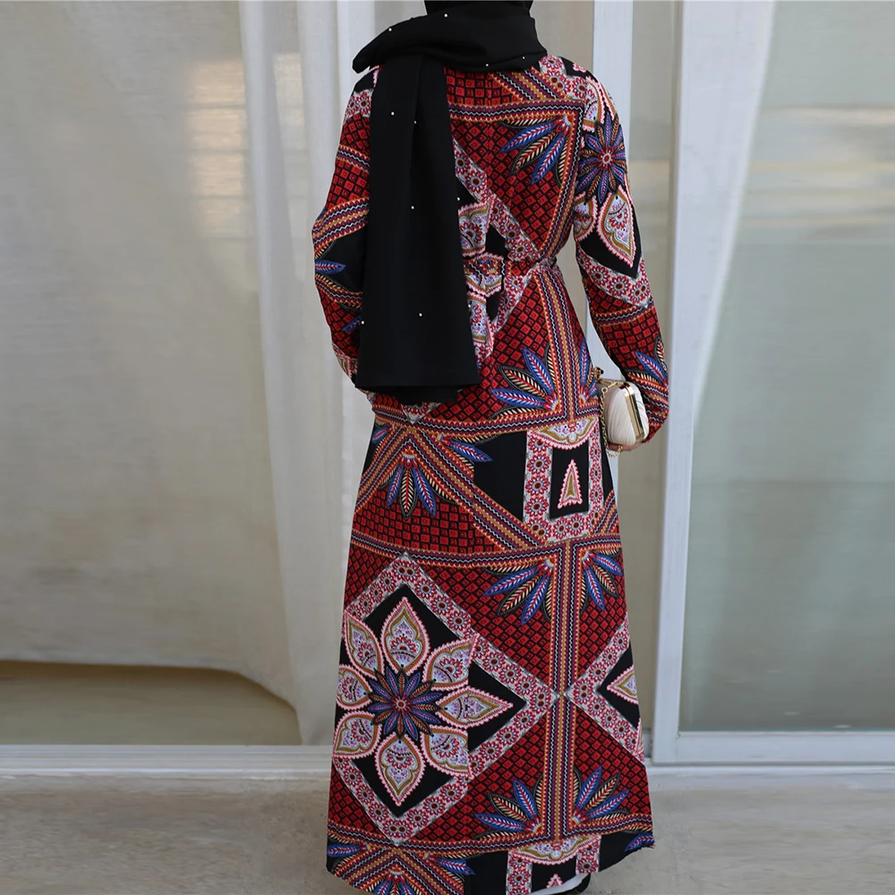 Мусульманское платье абайя Турецкая одежда платья Хиджаб кафтан марокканский