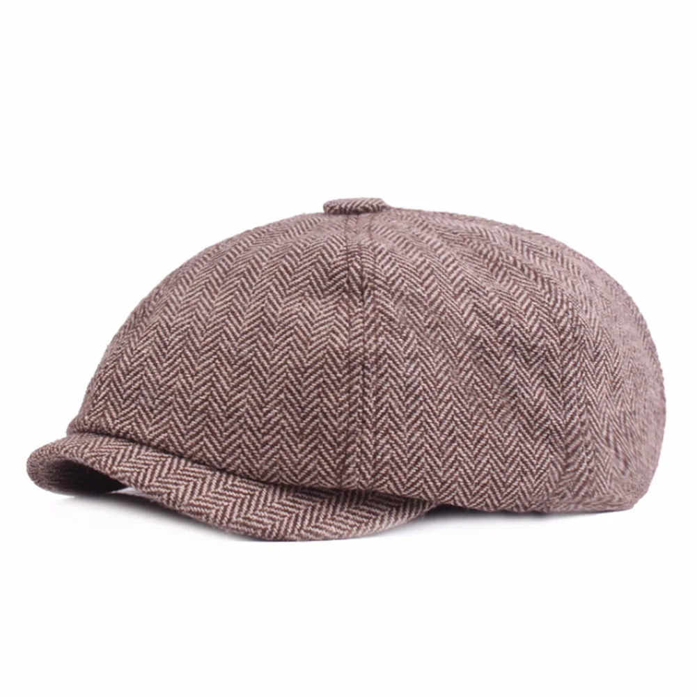 

Adults Octagonal Men Cap Cotton Blend Beret Newsboy Lightweight Outdoor Adjustable Twill Weaving Ergonomic Design Portable