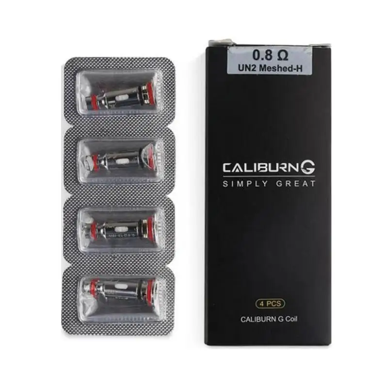 4pcs/pack Original Caliburn G Coils Replacement UN2 0.8/1.0ohm Mesh Cartridge Head for Koko Prime Pod Kit