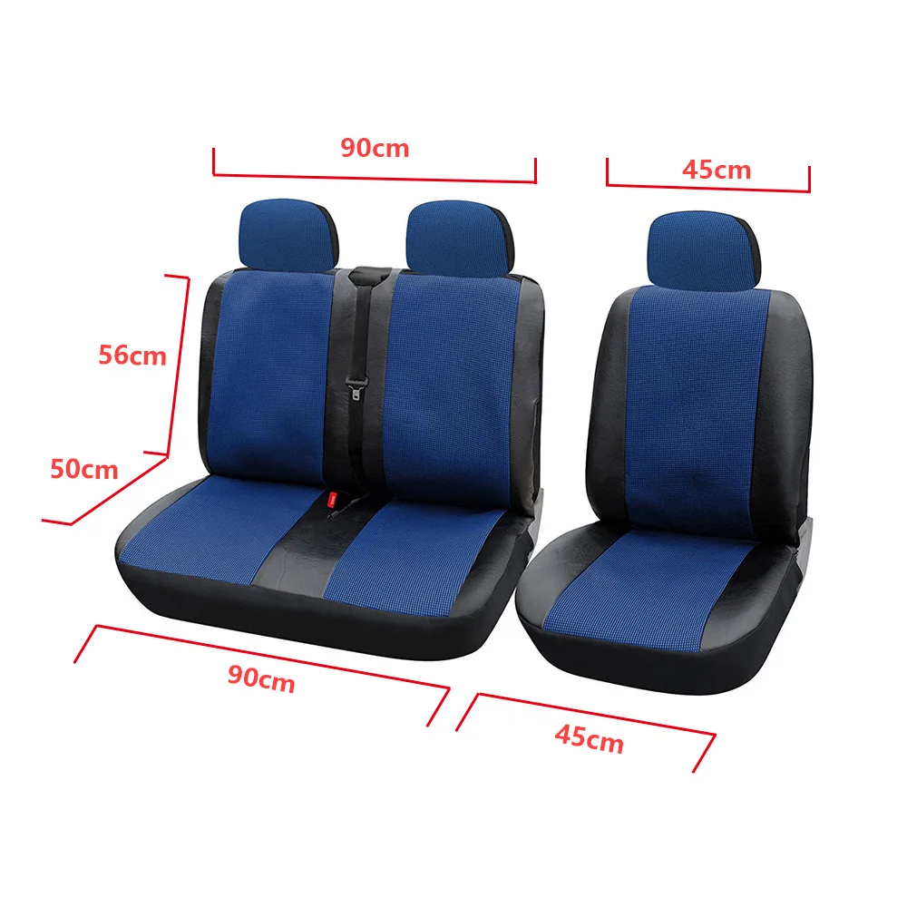Чехлы AUTOYOUTH для сидений синие/черные 1 + 2 универсальные чехлы из искусственной