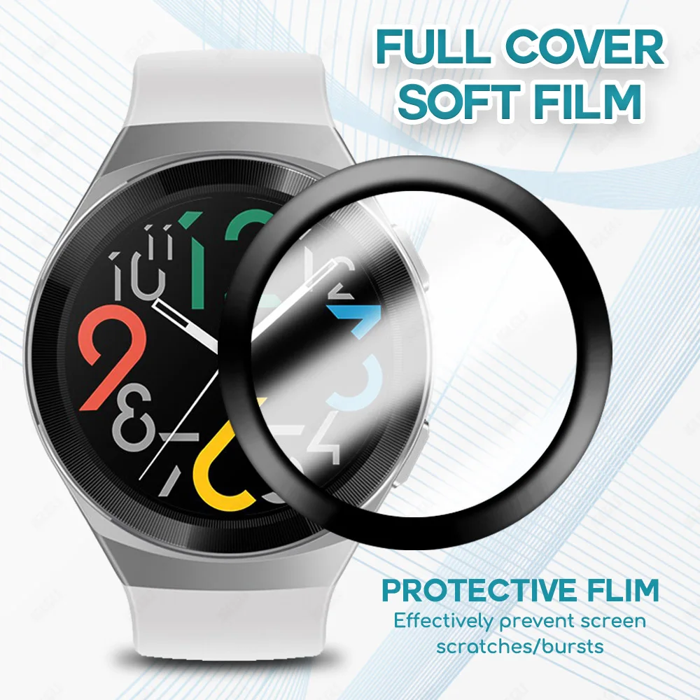 

Anti-Scratch Screen Protector For Huawei Watch GT2E GT 2E Smartwatch HD Full Cover Soft Protective Film Accessories (Not Glass)