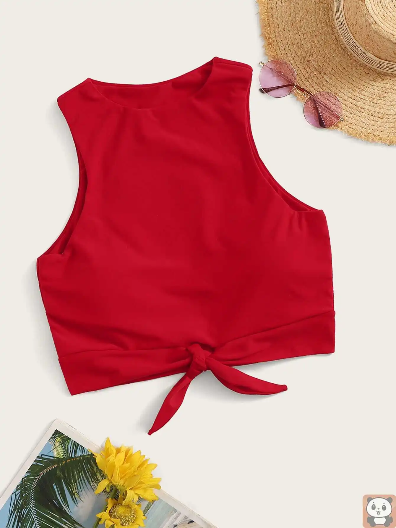 

New Swimwear Pure Color Bikini European and American Sexy Women's Vest-Style Single-Item Swimsuit