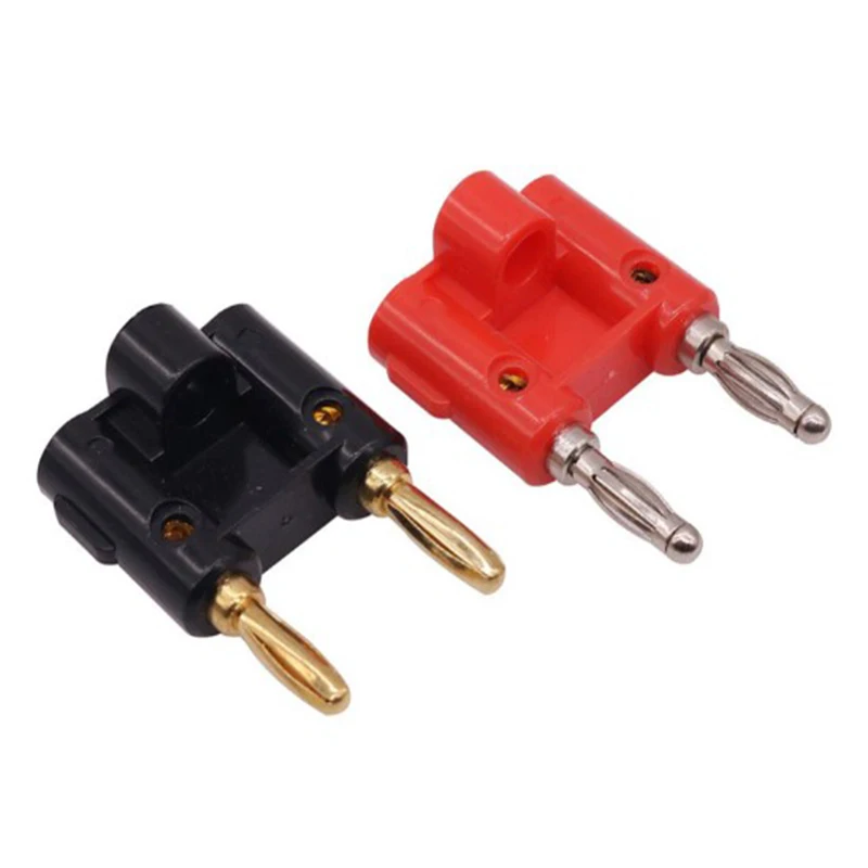 2 шт. 4 мм контрольные выводы вилки типа банан разъем Динамик переходник