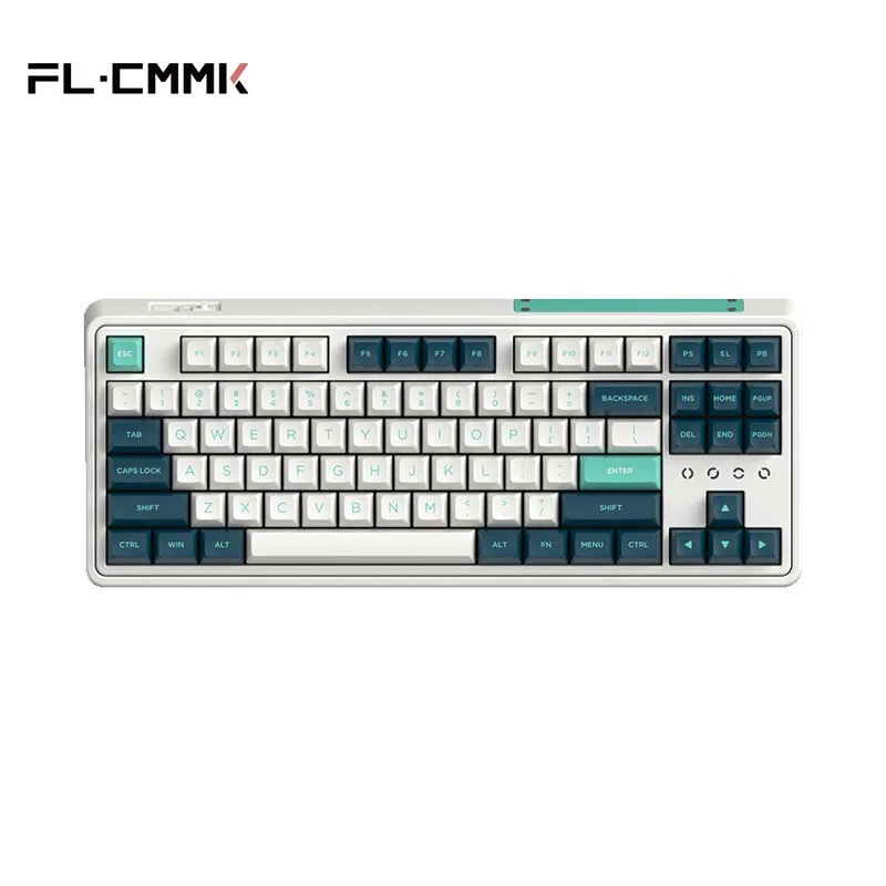 

FL.ESPORTS CMK87-SAM Three-Mode Full-Key Hot Swap 87-Key 2.4G Wireless Bluetooth Wired Mechanical Keyboard PBT Keycap