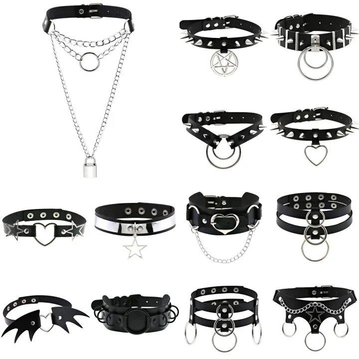 2021 пикантные гот колье ожерелье для мужчин в стиле панк рок виде геометрических