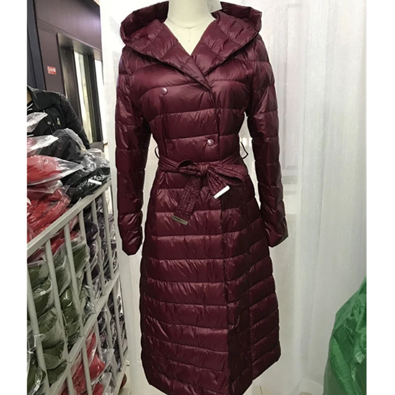 

Women Winter 2021 Urltra-Light New Down Jacket 4XL Plus Size Mujer Coat Warm White Duck Down Outerwear Manteau Femme Parka LX728