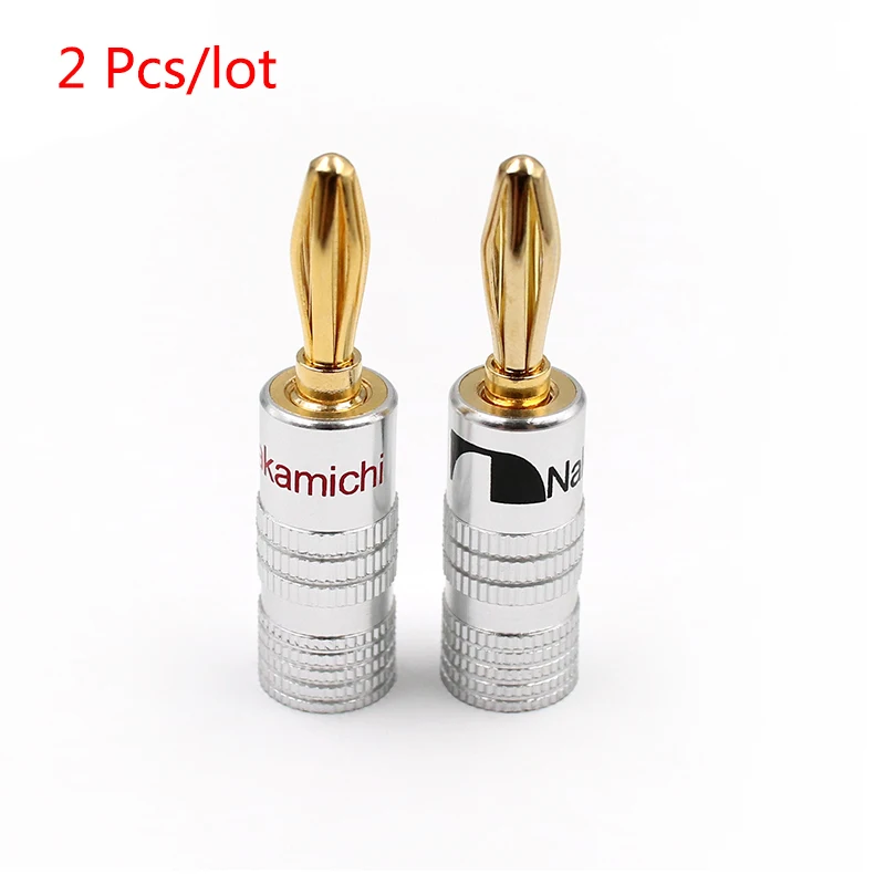 4 мм разъем типа банан аудио динамик Amp позолоченный медный звуковой рожковый