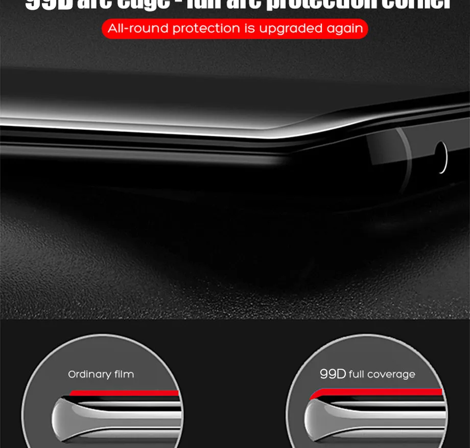 300D полностью изогнутое закаленное стекло для samsung Galaxy S9 S8 Plus Note 9 8 Защитная пленка для экрана на samsung S7 S6 Edge S9