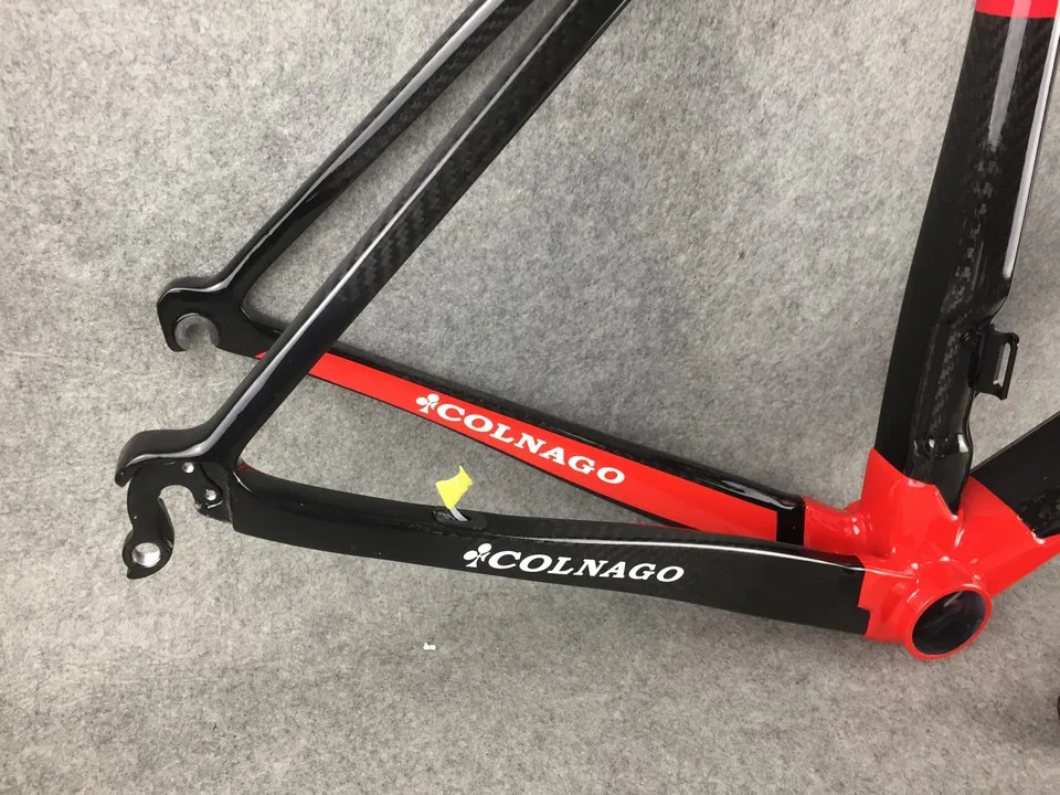 Красный Colnago C60 карбоновый Дорожный полный велосипед с R7000 Groupset углеродный саржевый рулевой руль красный COLNAGO
