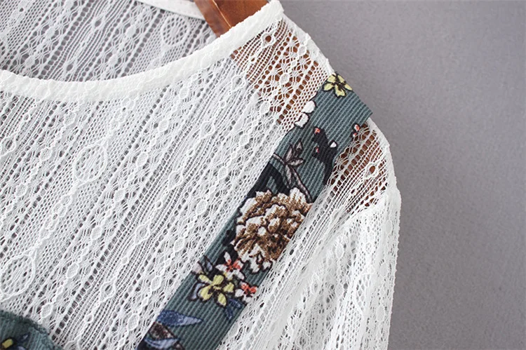 Кружевное осеннее платье большого размера 2020 Новое Женское весеннее офисное