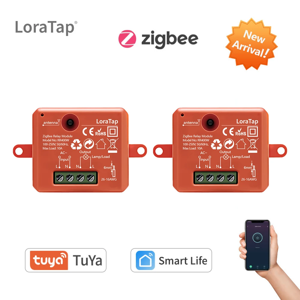 

Tuya ZigBee 3.0 умный модуль розетки LoraTap