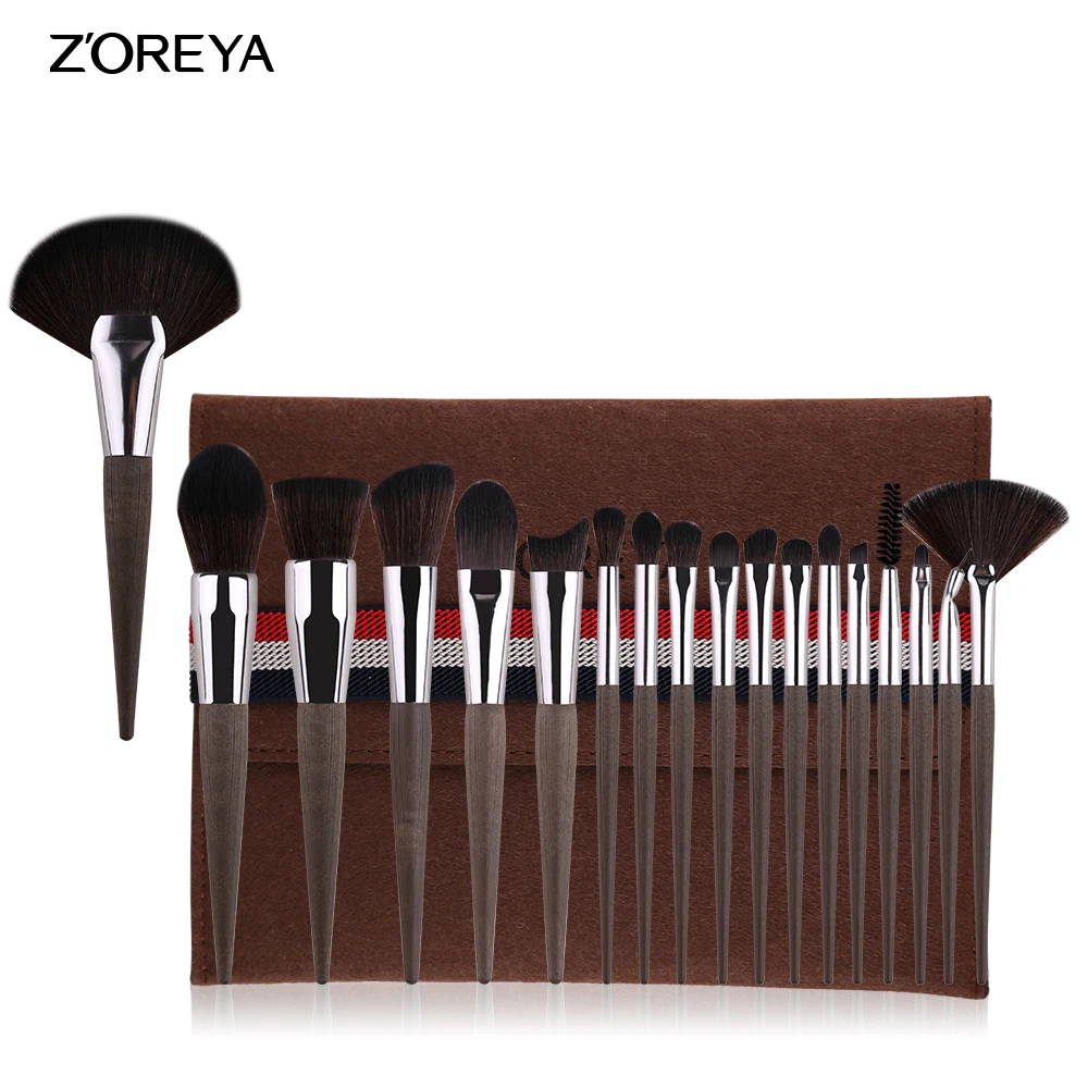 ZOREYA кисти для макияжа 4/8/10/12/15 шт. Профессиональный набор кистей для макияжа разных модели в качестве основного косметическая кисточка