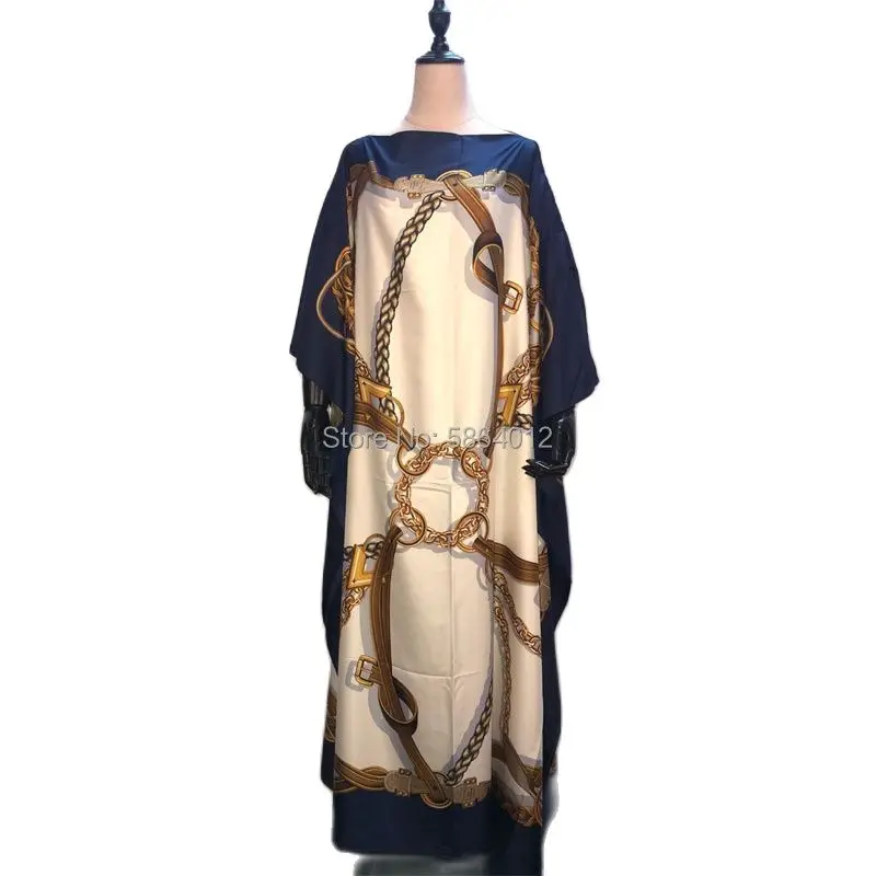 Kuwait Dashiki Dress Print Bohemia Hijab Loose Elegant Muslim Abaya Bazin Robe Gowns Broder Riche Sexy Lady Party maxi beach