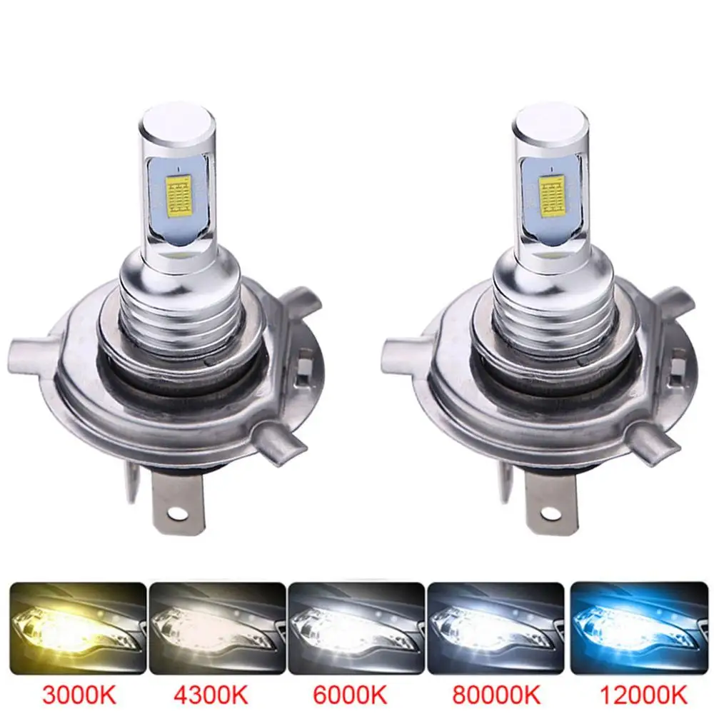 Мини Супер яркие фары автомобиля H7 светодиодный H4 H1 H8 H11 HB3 9005 HB4 9006 Авто Лампы 80W