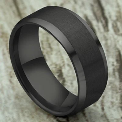 8mm Matte-balck Модные Простые матовые кольца из нержавеющей стали 316L для женщин, ювелирные изделия,, вечерние, подарок, Прямая поставка - Цвет основного камня: 8mm Matte-balck