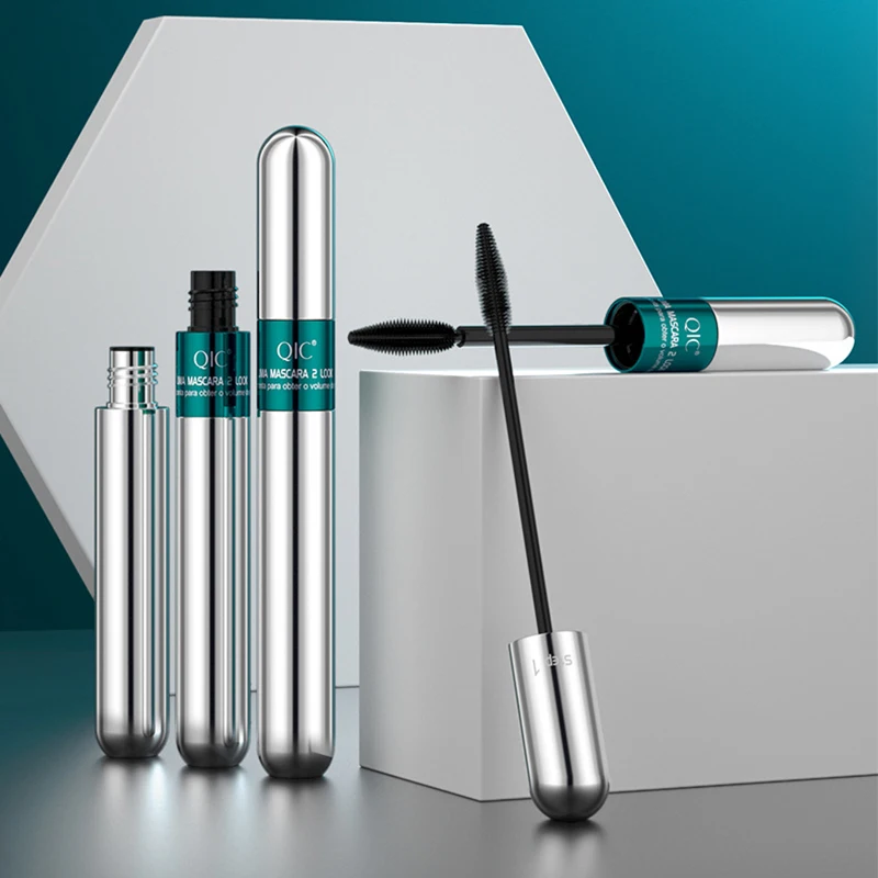 Тушь для ресниц QIC 2 в 1 Черная тушь 4D Женская водостойкая быстросохнущая