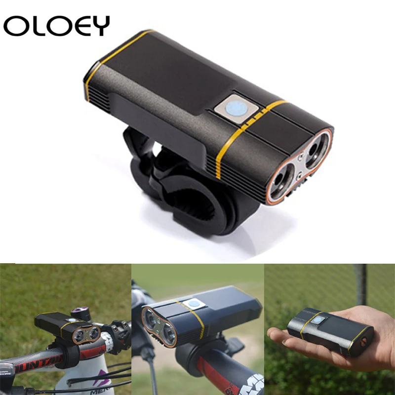 Новинка 5200 мАч литиевая батарея Перезаряжаемый USB велосипедный светильник