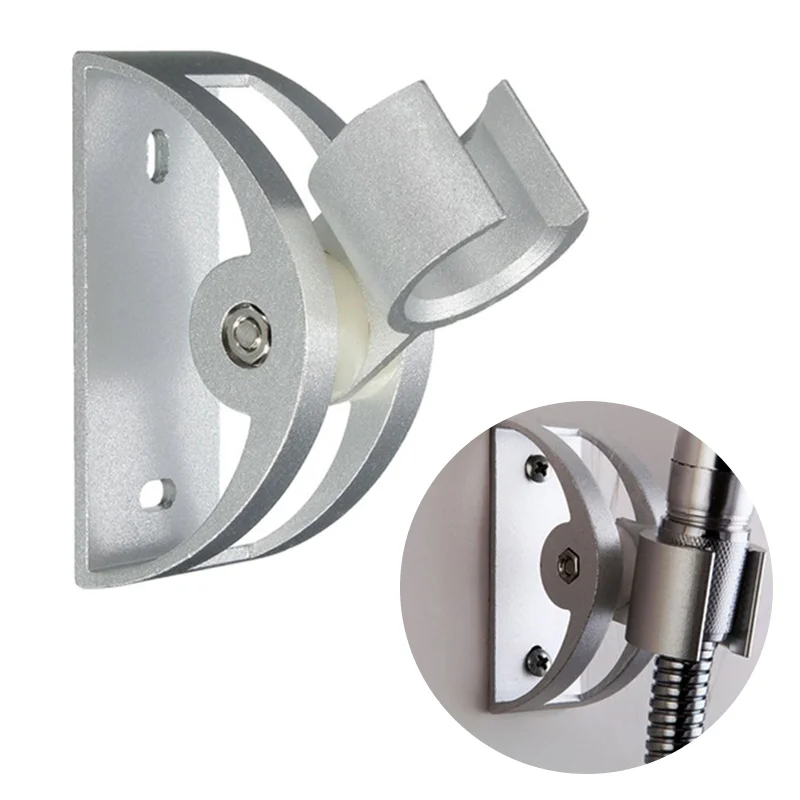 

Aluminum Shower sprinkler Head Holder Bathroom Accessories Wall Socket Mount Sprayer Practical Bracket