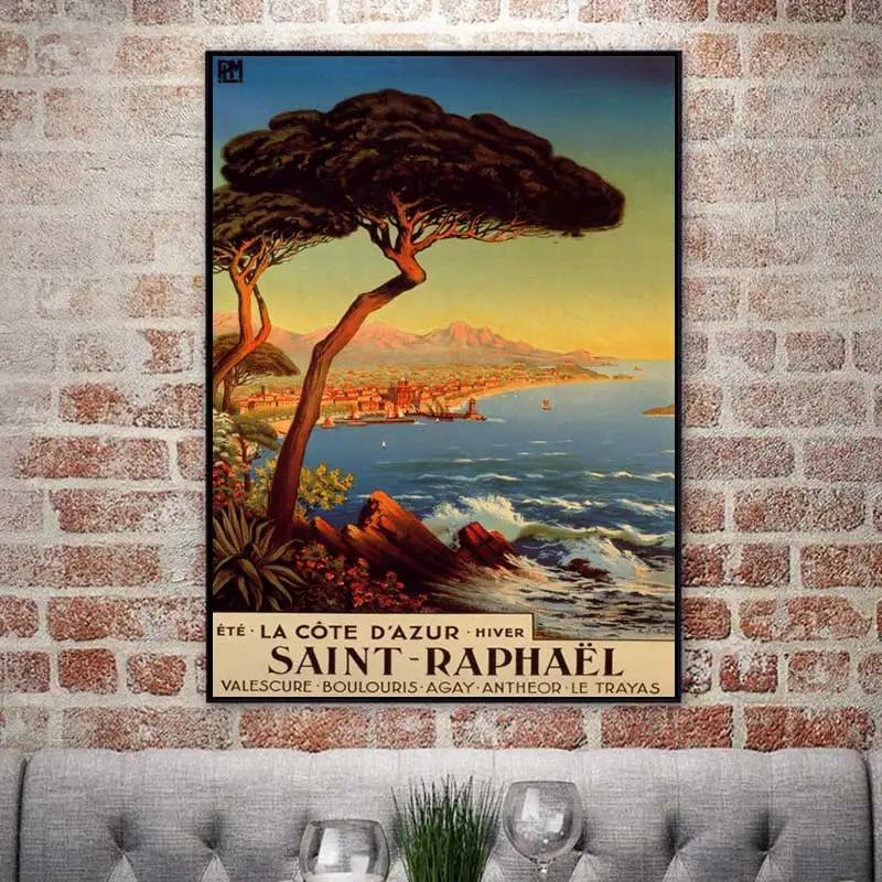 Винтажный постер для пляжа серфинга и путешествий классические картины на