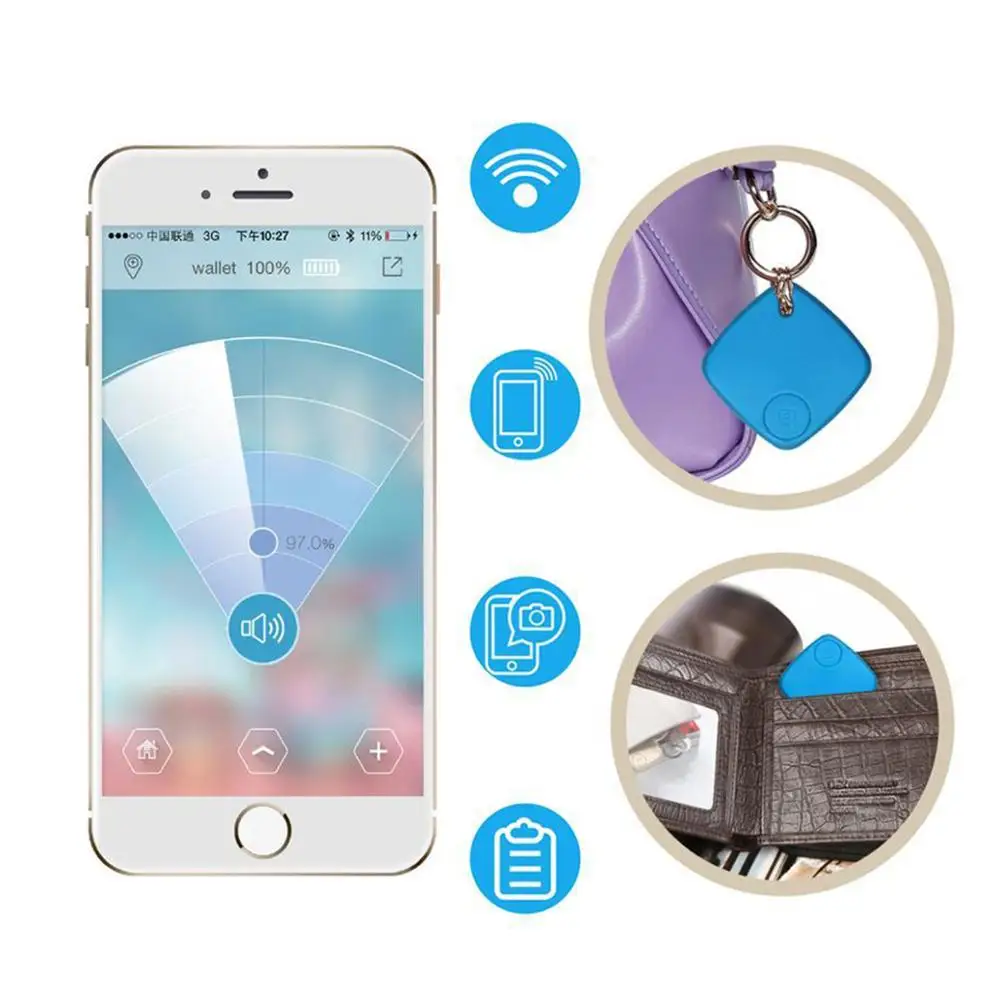 NEW Smart Tag Wireless Bluetooth Key Finder Tracker Child Bag Wallet Pet Car GPS Locator 3 Colors Anti-lost alarm Reminder | Электроника