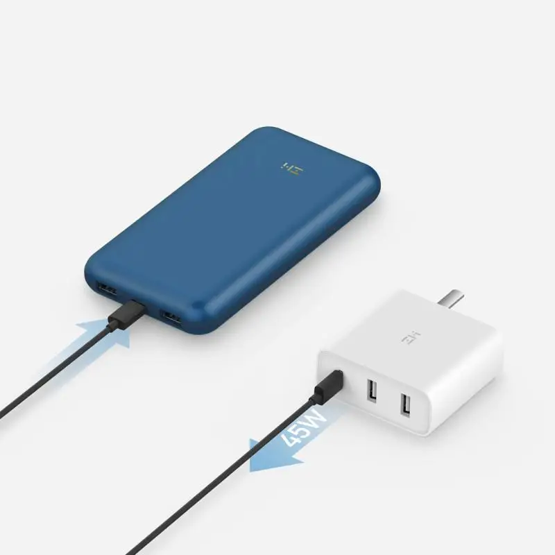 Внешний аккумулятор ZMI Power Bank PRO 2019 мАч быстрая зарядка No.10 Pro QB823 65 Вт 20000