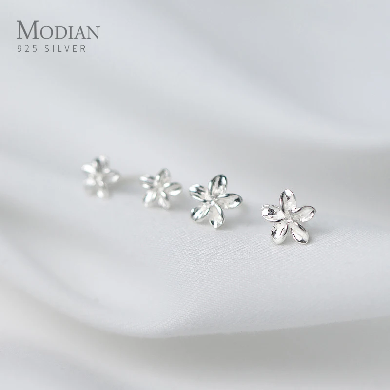 Modian Маленький милый цветок изысканные серьги гвоздики Классические